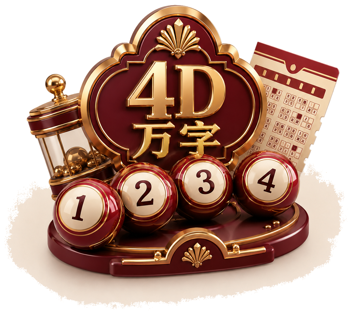 马来西亚 4D 万字彩票图标